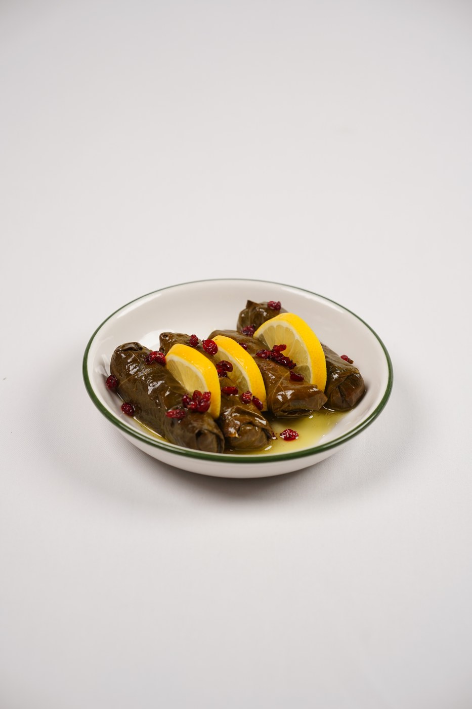 Vine leaves with sour cherries